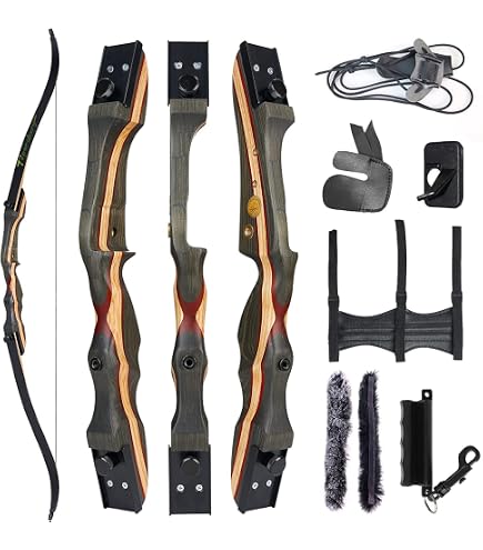 Branches D'Arc ILF Ameyxgs 20-65lbs - Pour Arc Chasse Ou Cible, Fibre De Verre Importée, Noir