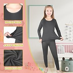 3 Set Girls Thermal Underwear Soft Long Underwear