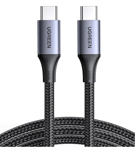 UGREEN Cavo USB C 60W, Cable Type C Ricarica Rapida PD3.0 Compatible con iPhone 16/15 Plus Pro Max, iPad Air, Galaxy S24/S23, Pixel 9/8/7, PS5, Drone, ecc 0,5M