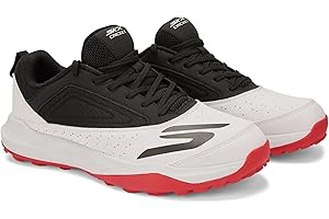 Skechers Men’s Turf Cricket Shoes | Synthetic & Mesh Upper | EVA Cushioning | Rubber Turf Sole