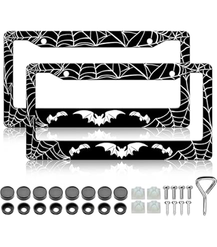Bat Lcense Plate Frame Goth Car Accessores Goth Car Decor Pastel Goth Decor Wtchcraft Wtchy - View #2