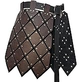 HiiFeuer Medieval Faux Leather Thigh Armor, Retro Double Sides Waist Armor with Belt, Mercenary&Knights Skirt Armor for LARP