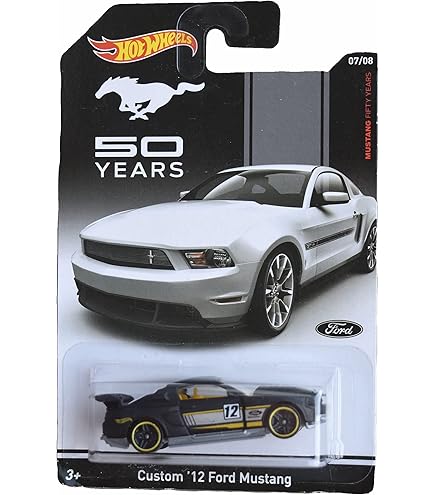 Amazon.com: Hot Wheels '13 Ford Mustang, Fifty Years 8/8 : Toys