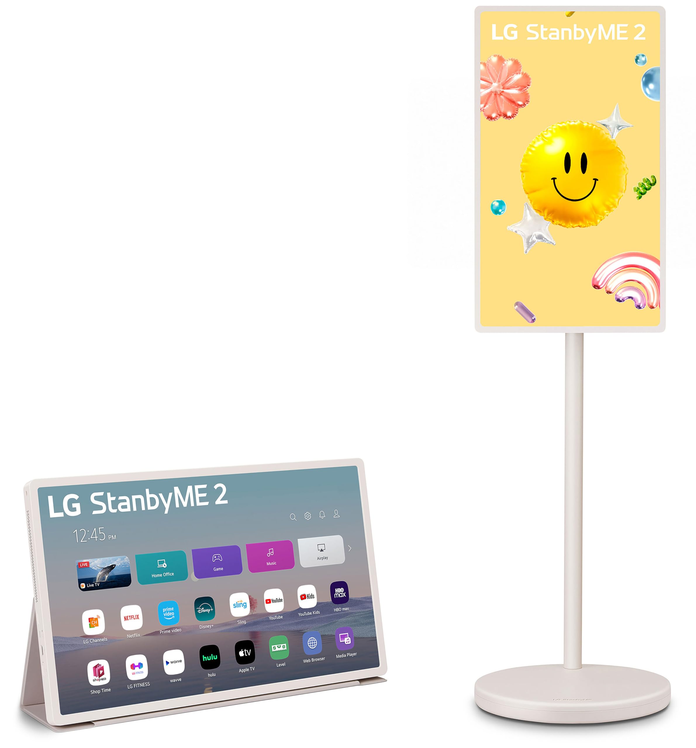 LG 27-Inch StanbyME 2 with Folio Cover, Portable Touch Screen TV, Dolby Vision, HDR10, Filmmaker Mode, Built-in Battery, Full Swivel Rotation (27LX6TYGA, 2025)