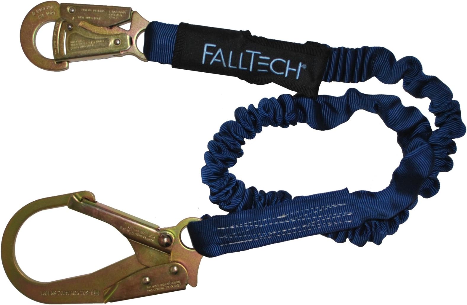 FallTech 82403 ElasTech 6-Foot Shock Absorbing Lanyard with Rebar Hook by FallTech