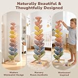 Joyreal Montessori Sound Tree Wooden Marble Run Rainbow Leaves 7-Tier view 7