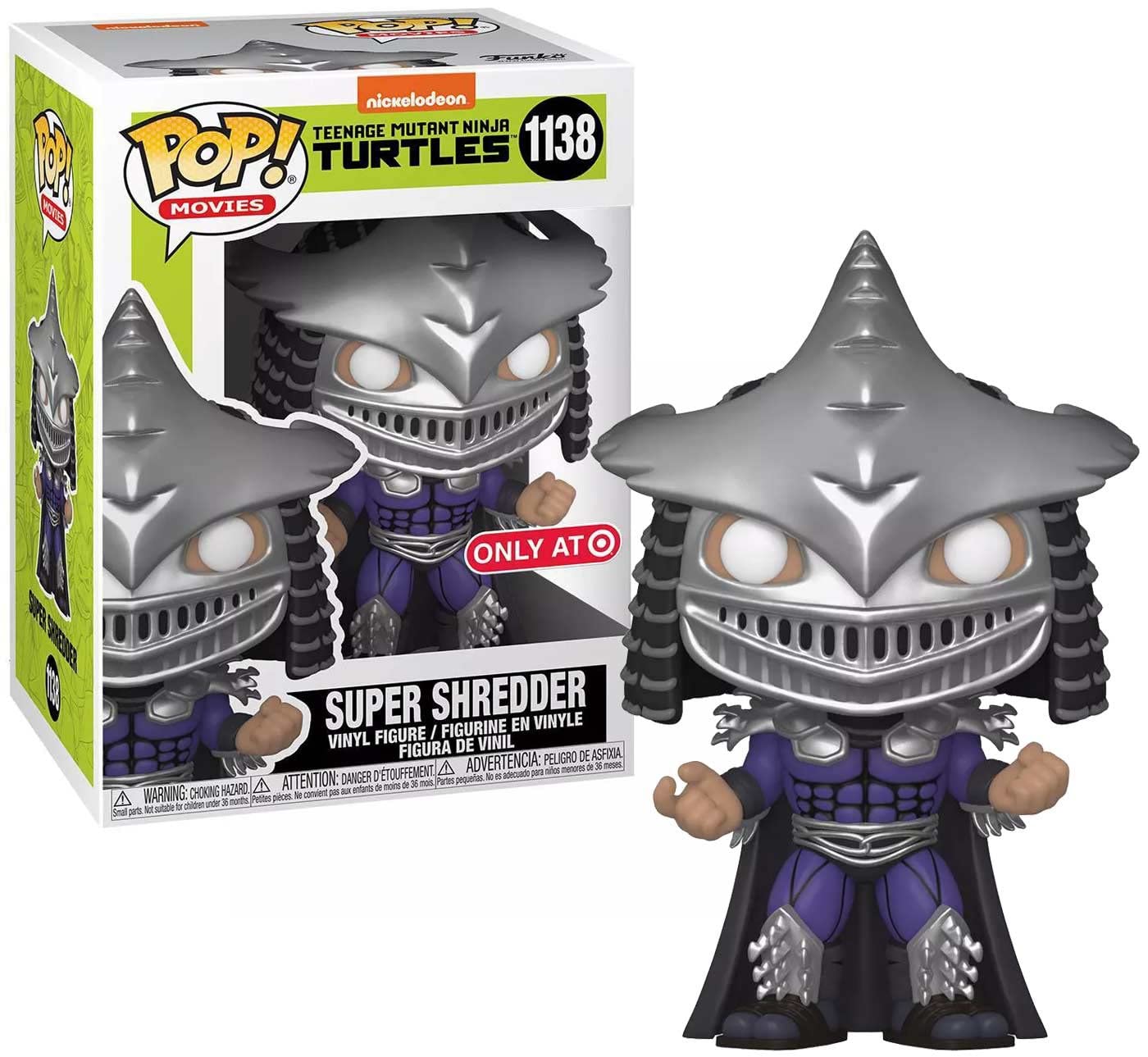 POP! Movies - Teenage Mutant Ninja Turtles II: The Secret of the Ooze #1138 Super Shredder (Metallic) (Magic Madhouse Exclusive)