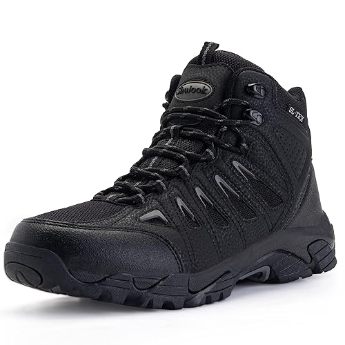 SHULOOK Hiking Boots Men Waterproof Boots for Men Non-Slip