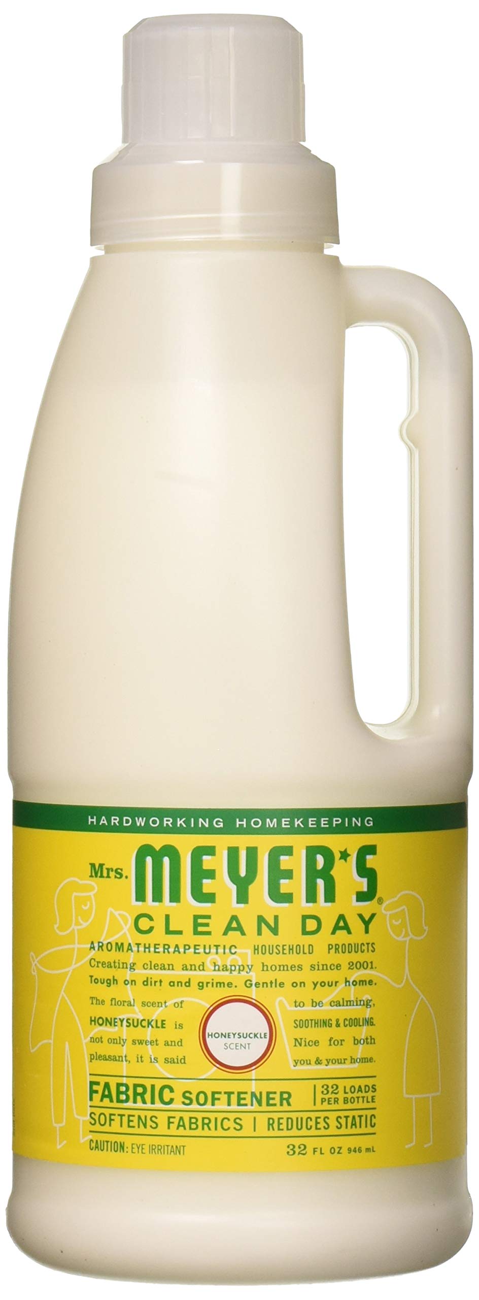 Photo 1 of ***Factory seal***

MRS. MEYER'S CLEAN DAY, Fabric Softener, Honysuckle, Pack of 6, Size - 32 FZ, Quantity - 1 Case