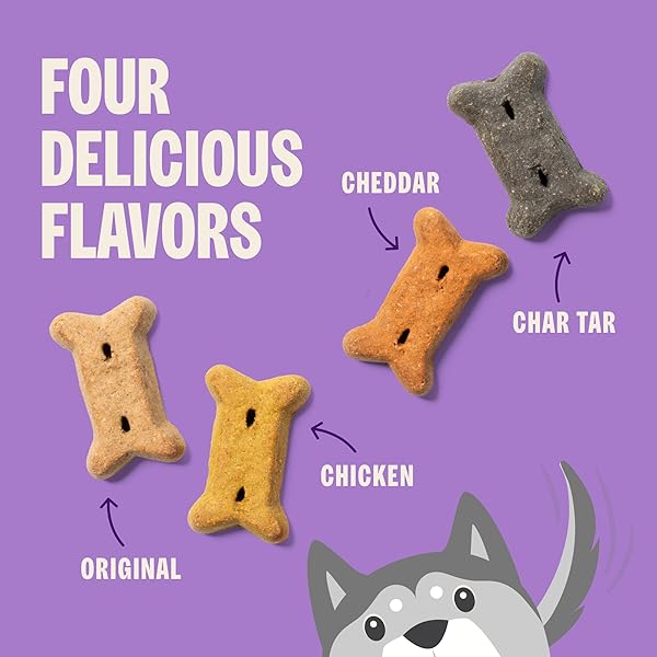 WELLNESS OLD MOTHER HUBBARD CLASSIC ORIGINAL MIX DOG BISCUITS, NATURAL TRAINING TREATS, 4 FLAVORS, MINI SIZE, 20 OZ BAG