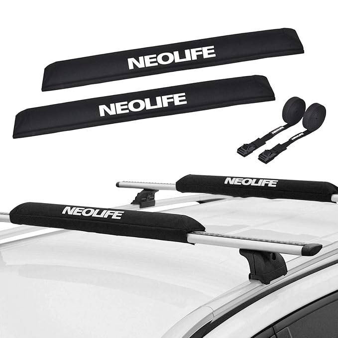 Neolife Car Roof Rack Pads for Surfboard Kayak SUP Snowboard Racks 28
