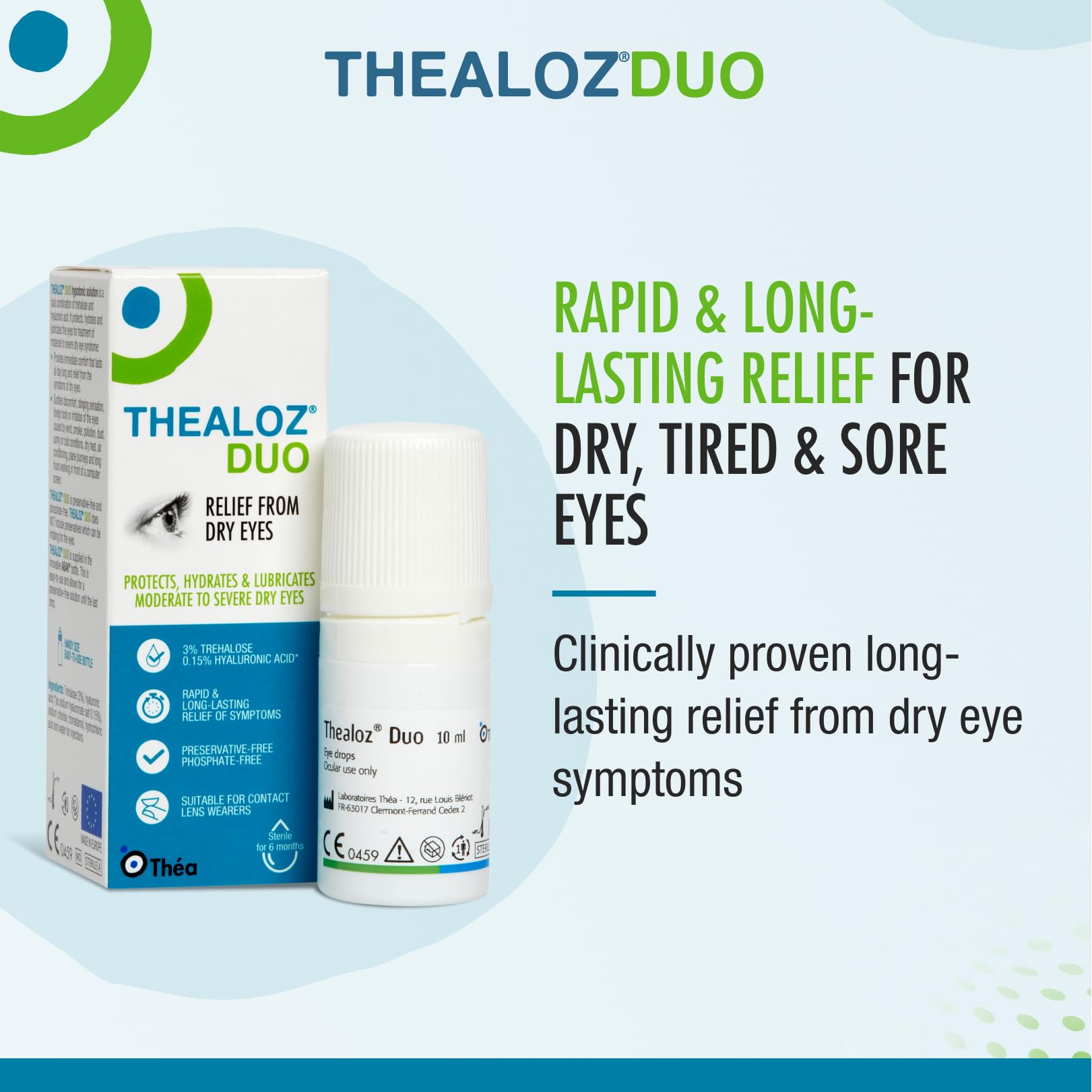 Mua Thealoz Duo Eye Drops Rapid & LongLasting Relief for Dry, Tired