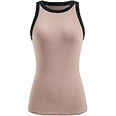 winkbay Women's Summer Crew Neck Sleeveless Tank Top Ribbed Knit Dressy Casual Tops