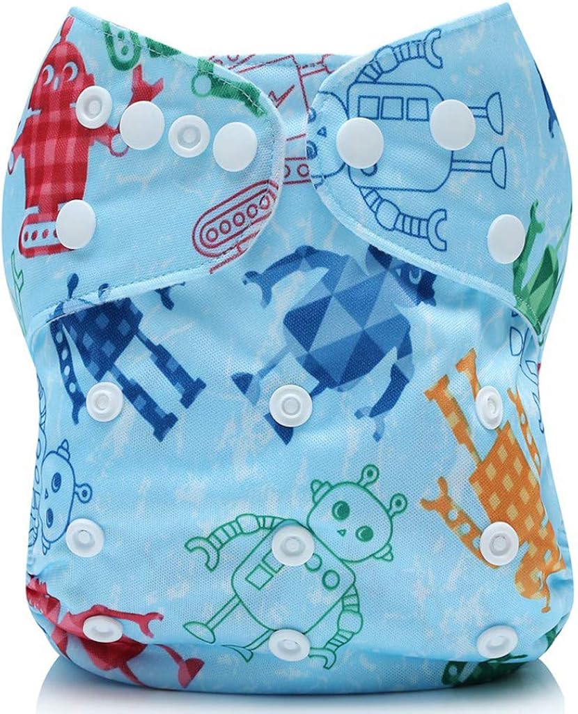 Shimigy Reusable Waterproof Digital Printed Baby Cloth Diaper Adjustable Baby Nappies