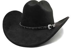 Melesh Big Cowboy Hat for Women Men Wide Brim Cowgirls Beach Cattleman Western Cowboys Hat