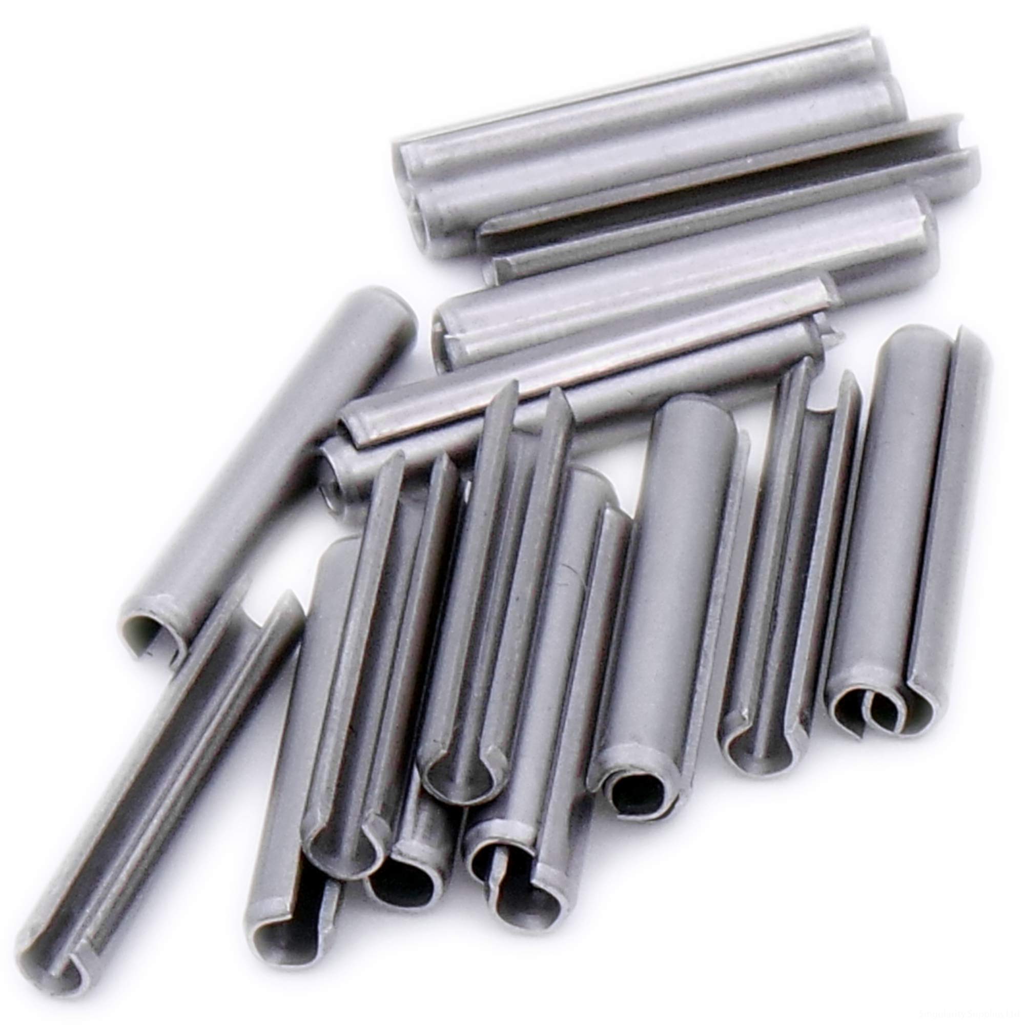 D1 (1mm x 6mm) Slotted Spring Pin (Heavy) - Stainless Steel (A1) (Pack of 20)