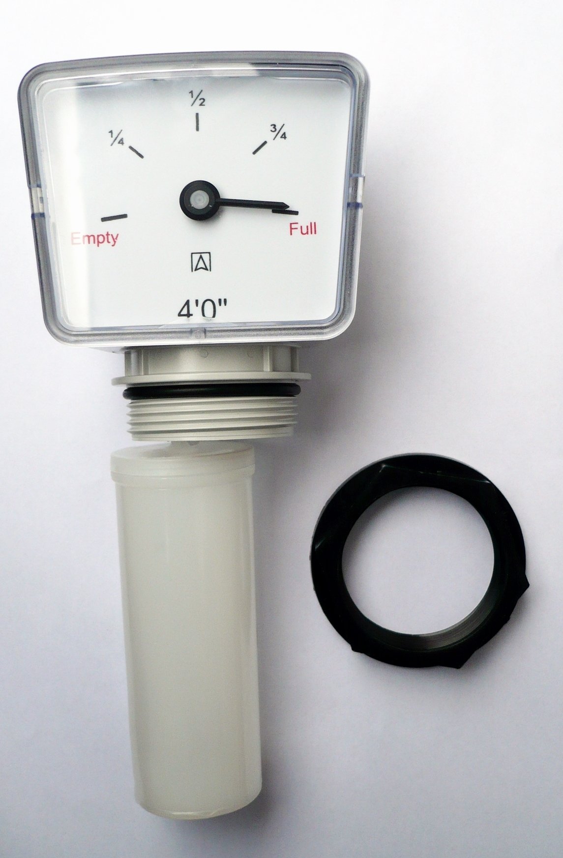 OIL TANK LEVEL GUAGE FOR FUEL/OIL/WATER FOR 5 FOOT TANK DEPTH. WITH 1.1/2" BSP RETAINING BACK NUT