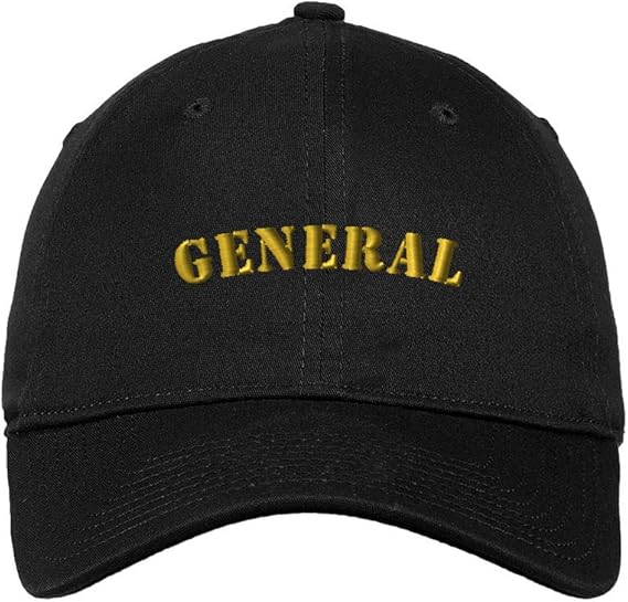 Amazon Co Jp Speedy Pros ジェネラルスパニッシュ ゼネラルアーミー 刺繍 ユニセックス 大人用 フラットソリッドバックル コットン 非構造ハット ロープロファイルキャップ ブラック ワンサイズ Clothing Accessories