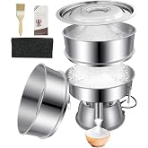 Sidasu Automatic Vibrating Sieve Shaker&ndash;40&amp;60 Mesh Flour Sifter | Electric 110V/50W Sifter Machine for Baking Kitchens,Grain Milling,Herbal Powder,Food Preparation