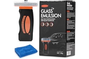 AOGEWON Glass Cleaner Tool, Qifor Glass Guard Windshield Brush for Automotive Oil Film Removal