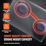 VEVOR Glass Suction Cup 4.7 in 2 Pack Aluminum Handle Heavy Duty Lifter view 4