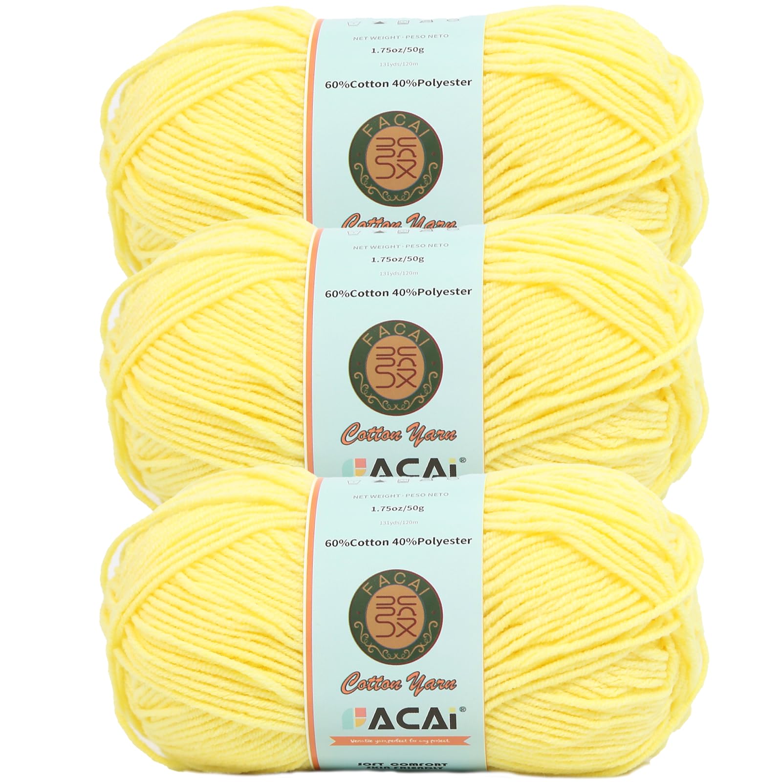 Photo 1 of ?Soft & Durable Cotton Yarn? Four Ply Mercerized for Knitting & Crochet | Eco-Friendly, Hypoallergenic, Machine Washable | Ideal for Apparel, Accessories, Baby Clothes & Complex Craft Projects