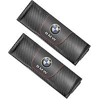 MMP Seat Belt Covers for BMW,2 pcs Black Carbon Fiber Car Seat Belt Cover Shoulder Strap Pads Safety Belt Shoulder…