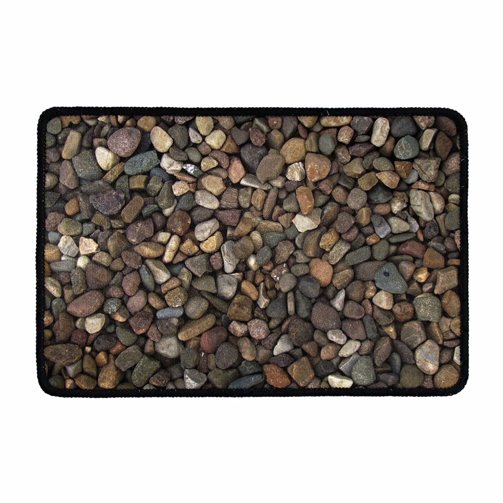 NETILGEN Cobble Stone Kitchen Rugs Welcome Door Mats Floor Mat Non Slip Washable Polyester Floor Mats Carpet for Bedroom/Indoor Entryway Doormats