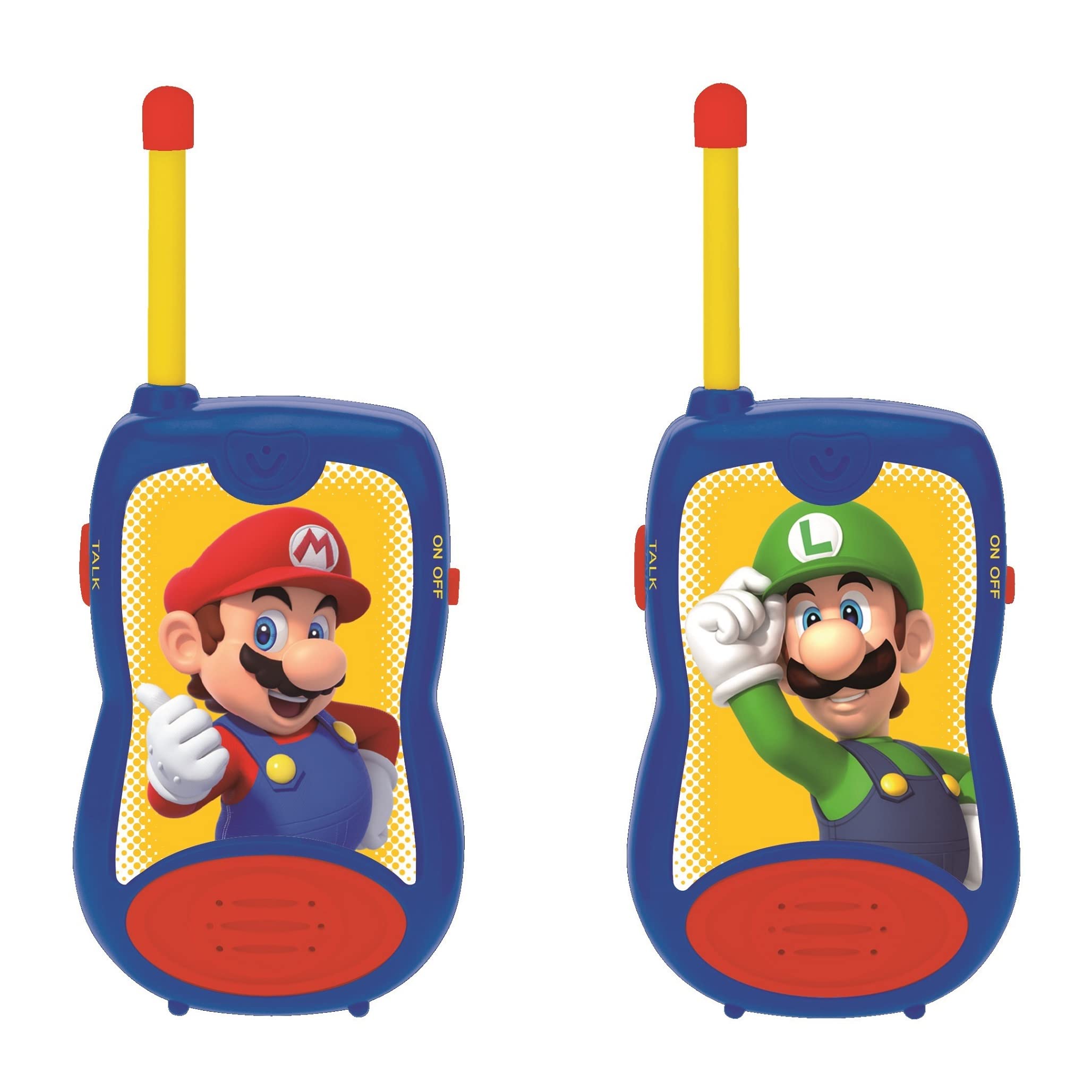 Lexibook, Super Mario, Walkie-Talkies 200m, Communication Game for Children, 2 Communication Channels, Belt Clip, Battery Operated, Blue/Red, TW12NI — image 1