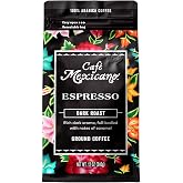 Caf&eacute; Mexicano Espresso Ground Coffee, 100% Arabica, 12 oz | Rich espresso roast made with 100% Arabica coffee sourced from Mexico.