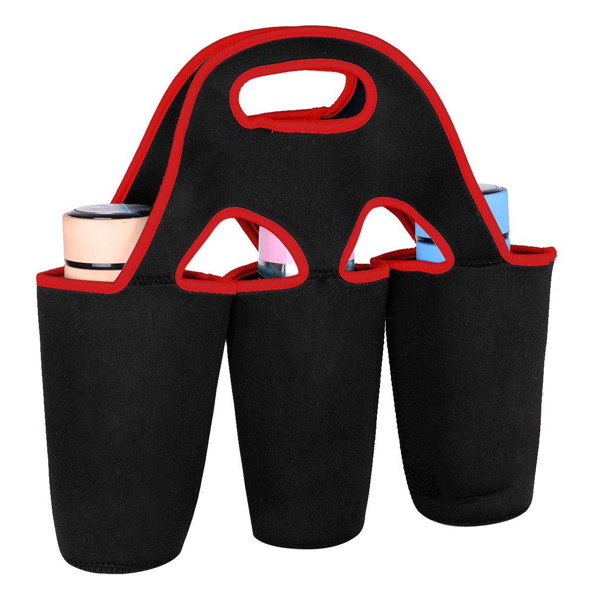 Freebily Neoprene Insulated Bottle Cup Holder Carrier Tote Bag for