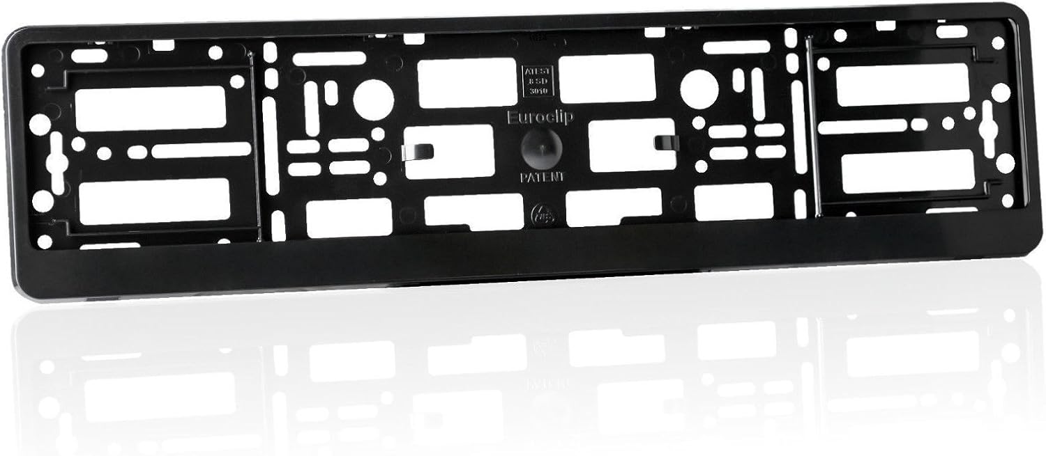 2x Black effect Number Plate Surrounds Holder Frame for all cars ABS PC plastic - Image 3