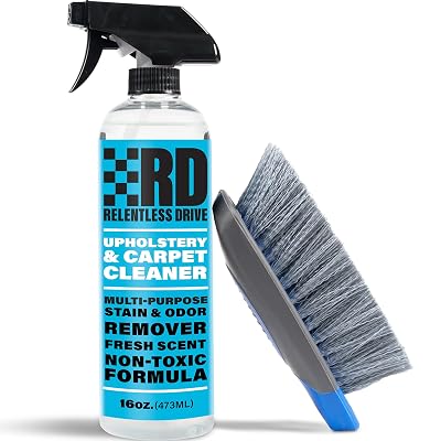 Car Interior Carpet & Upholstery Seat Cleaner — Safe for All Cars — for Carpets, Seats, Floor Mats, Home, Office & More — 16oz Cleaner Kit
