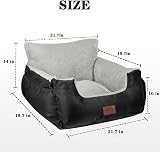 GoFirst Dog Car Seat Small Dogs Cats Booster Seat with Storage Pocket view 3