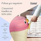 Froppi 70L Toy Box with Lid Pink on Wheels 2 Pack XL Storage view 5