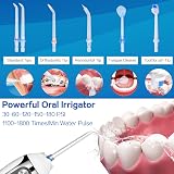 Binefia Water Flosser Cordless 5 Modes IPX7 300ML 6 Tips USB Rechargeable view 6