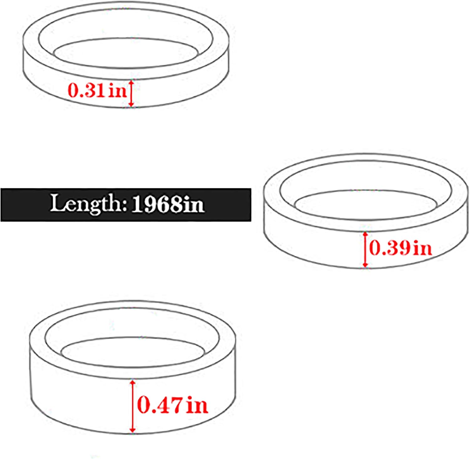 Double Sided Tape 3 Rolls Adhesive Sticky Tapes 2 Sided Tape for Scrapbook, Photos Wall DIY Craft Projects, 50M Long, 8mm/ 10mm / 12mm Wide - Image 5