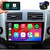 Car Stereo Radio Upgrade for Toyota RAV4 2006 2007 2008 2009 2010 2011 2012 with 9 Inch IPS HD Touch Screen/Android12/5G WiFi/Wireless CarPlay Android Auto/GPS FM/SWC Bluetooth 1080P Backup Camera