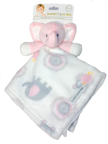 elephant security blanket pink