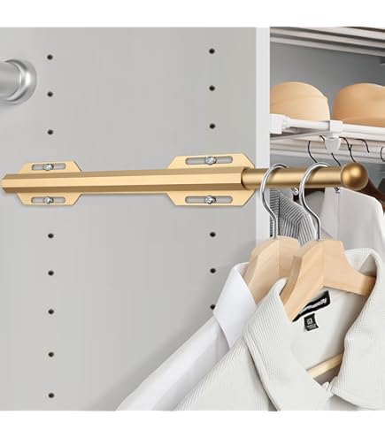 Amazon Gold Wall Mounted Clothes Rail Gold Clothes Rack Adjustable