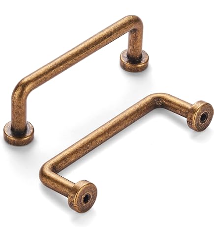 thumbnail image 2 of 21supply 8-Pack Antique Brass Cabinet Drawer Door Pull Handles, 5 Inch (125mm) Hole Centers 2 of 3