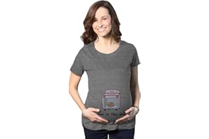 Crazy Dog Tshirts Maternity Bun in The Oven T Shirt Funny Pregnancy Announcement New Baby Tee