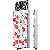 VULKIT Card Holder Pop Up Slim Wallet With Extra Leather Pocket Slots RFID Blocking Credit Card Case for Men and Women