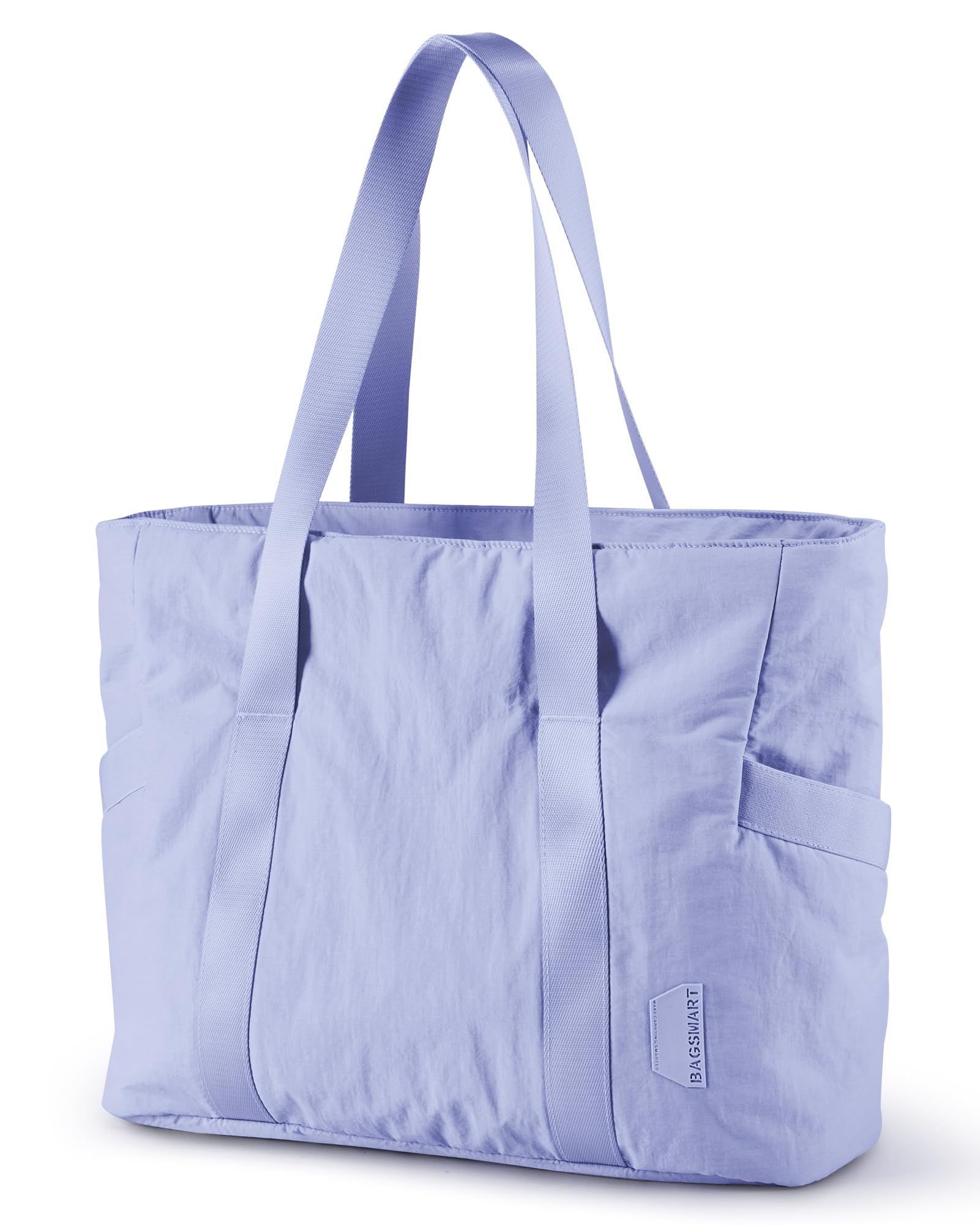BAGSMART Tote Bag for Women, Tote Bag with Zipper Work Tote with Compartments Nurse Shoulder Hanbag for Travel, Gym Image