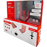 GURU USA SuperKit Square Complete Shower Kit with Heavy Duty Tray, Evo Lite Stainless Steel Drain, &amp; Waterproof Membrane Roll, Bathroom Accessories, 48" x 72", Center Drain, PVC Connector