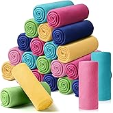 24 Packs Fleece Throw Blanket Soft Warm Lightweight Fleece Blanket Cozy Throw Bulk for Bed Couch Sofa Home Office Wedding Gifts Suitable for Seasons, 50 x 60 Inches(Fresh Color)