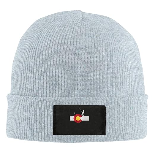  Colorado Flag Fly Fishing Wool Knitted Hat