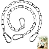 2 Pack 30 Inch Heavy Duty Chains for Swing, 440LB Hanging Chair Chain with 5/16 Thick Clasps, Adjustable Stainless Steel Chain Extension for Porch Tree Swing Hammock Chair Boxing Bag Yoga Gym