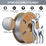 ERYONE Ultra Silk PLA Filament 1.75mm 1kg Roll Silver Smooth Finish view 5