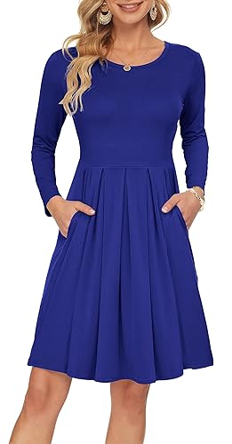 Amazon Royal Blue Casual Dress With Sleeves Lace Dress Best Semi